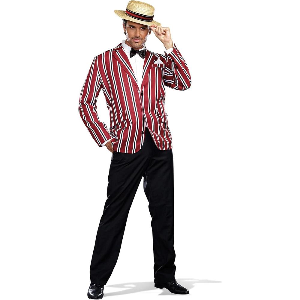 imageDreamgirl Mens Dapper Gentleman Costume Great Gatsby Adult Good Time Charlie 1920s Dapper Halloween Costume for MenMulti