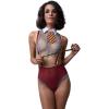 imageYandy Burgundy Magical Schoolgirl Fantasy Sheer Bodysuit Women Lingerie Cosplay Costume
