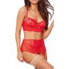 imageYandy Classic Luxury Bra Set Elegant Sexy Women LingerieRed