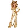 imageYandy Deluxe Brown Jungle Furry Cowardly Lion Crushed Velvet Faux Women Halloween Costume