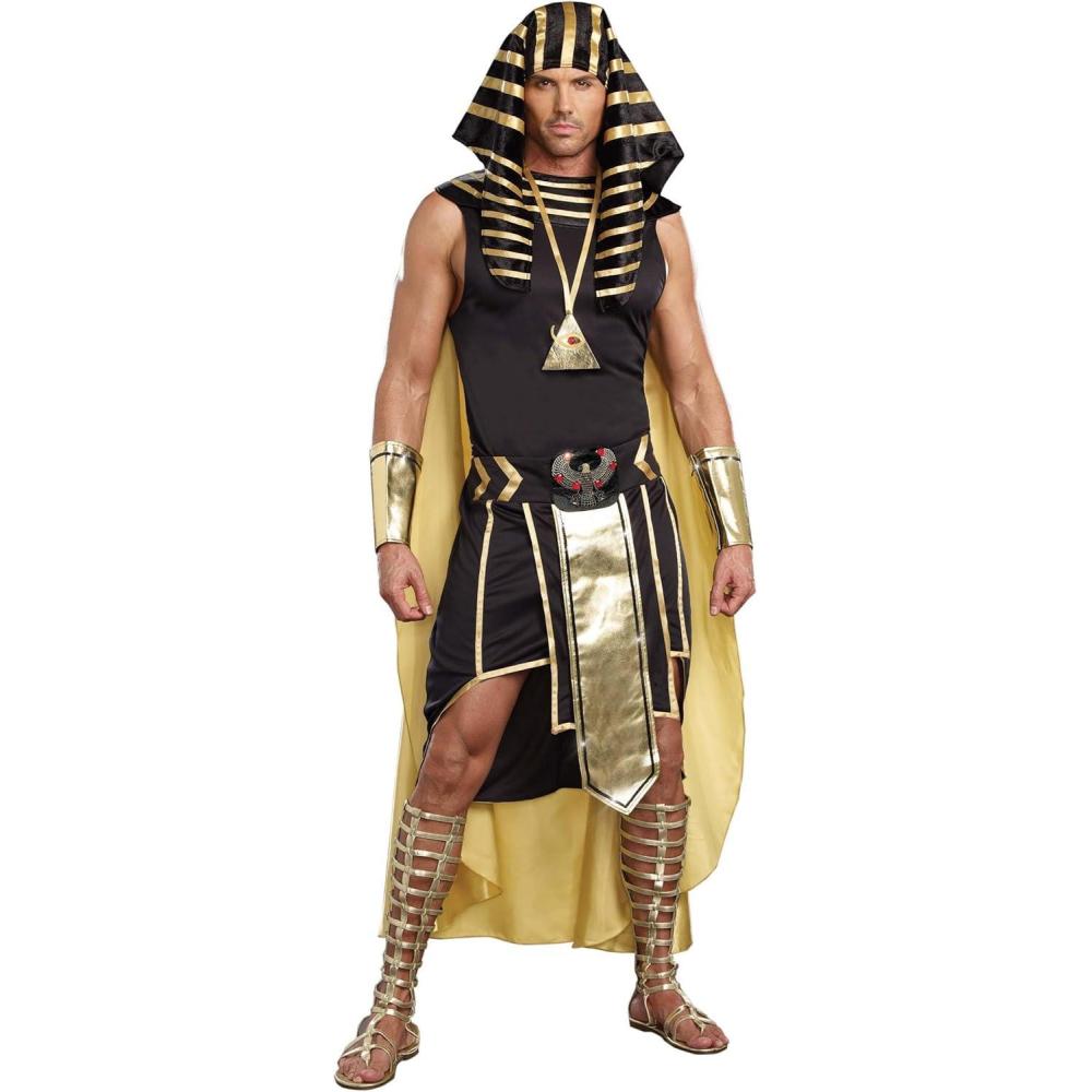imageDreamgirl Mens Sexy King of Egypt CostumeBlackGold