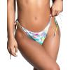 imageYandy Tempting Tie Dye Bikini Swimsuit Bottom Low Cut Waist Tie Sides and Cheeky CutRainbow