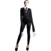 imageYandy Faceless Extra Long Sleeves Halloween Creepy Slim Mime Cosplay CostumeBlack