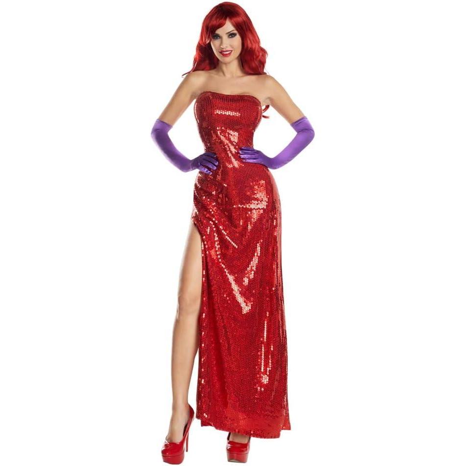 imageParty King Womens Toon Starlet Sexy Costume Dress SetRed
