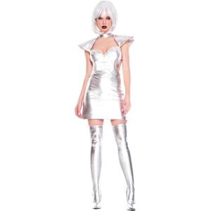 Music Legs Womens Space Cadet Girl Halloween Costume(As Shown)