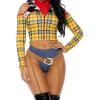 imageForplay Womens Playtime Sheriff Sexy Cowboy Movie Character Costume Adult Costume YellowYellow